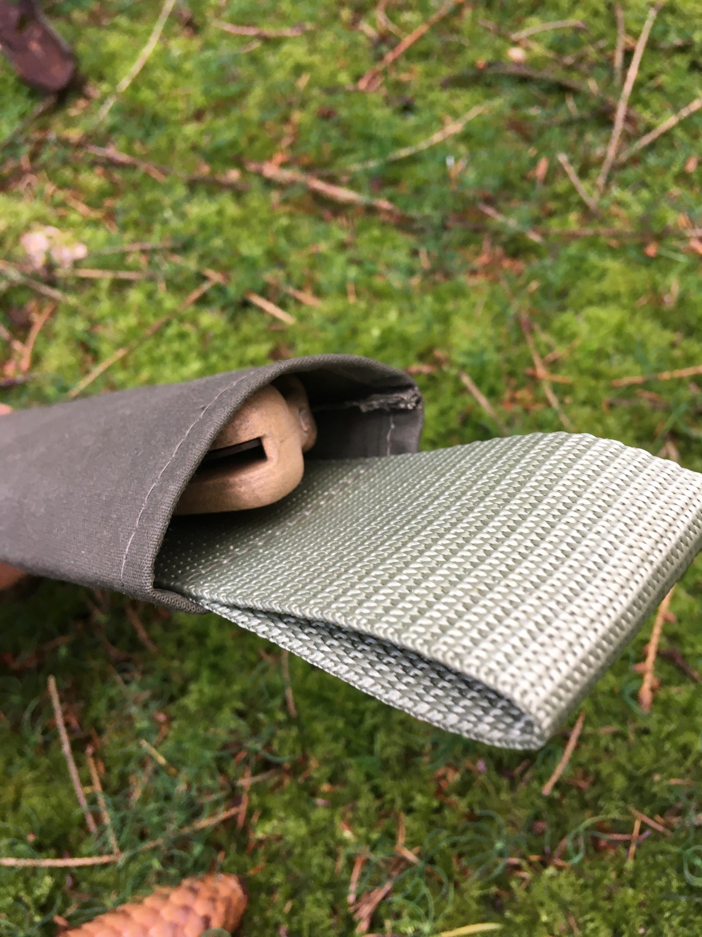 Transporttasche für Silky Gomboy 240 Klappsäge Canvas Baumwolle Olivgrün wasserdicht