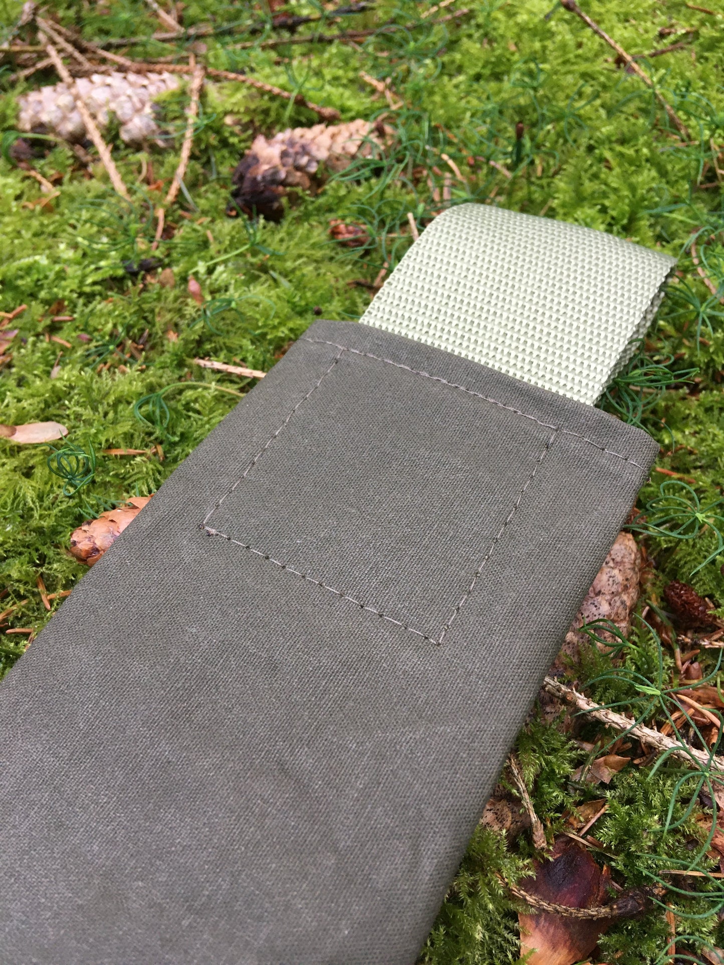 Transporttasche für Silky Gomboy 240 Klappsäge Canvas Baumwolle Olivgrün wasserdicht