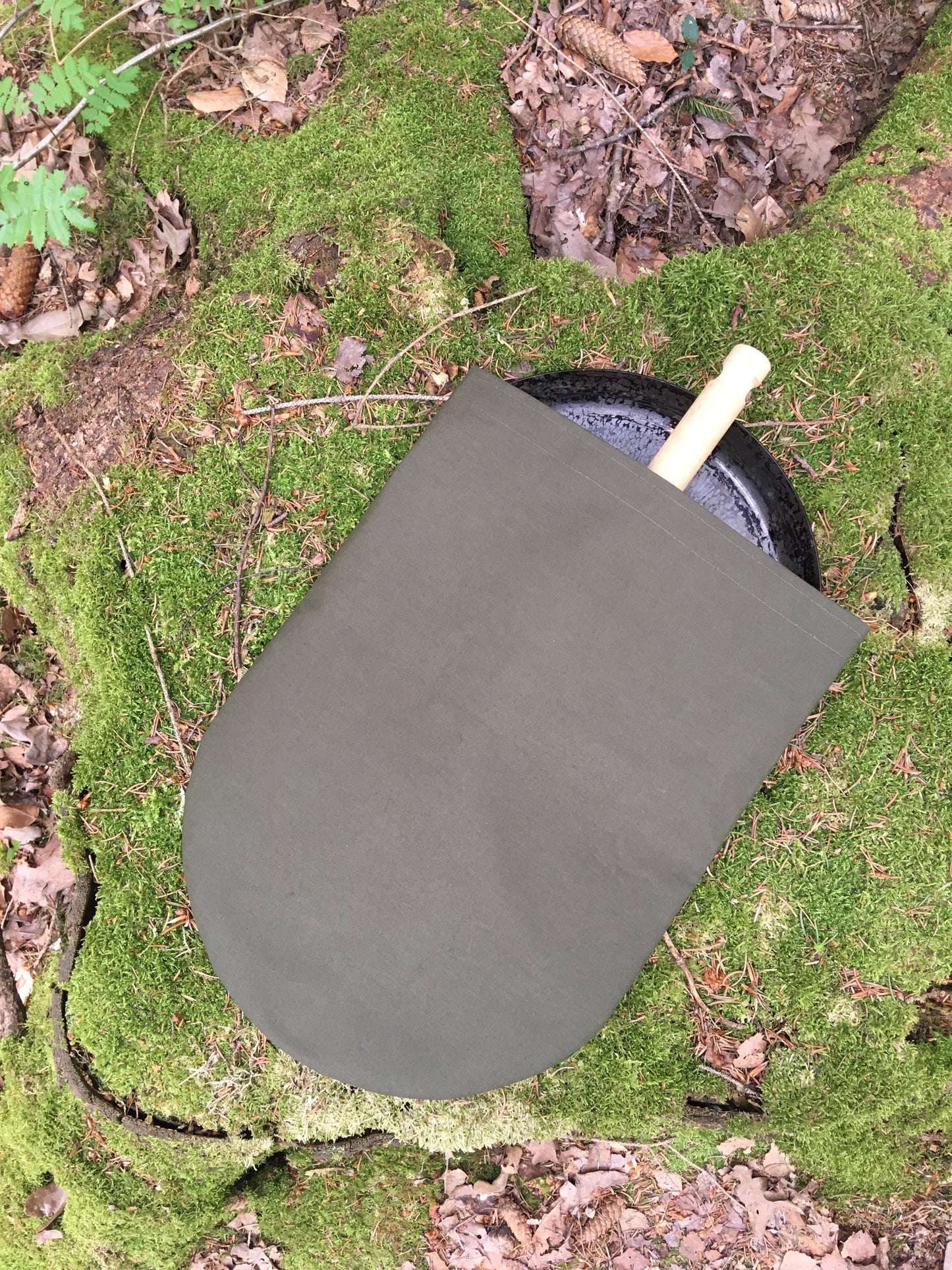 Carrying bag for Stabilotherm hunter pan XL canvas cotton olive green waterproof