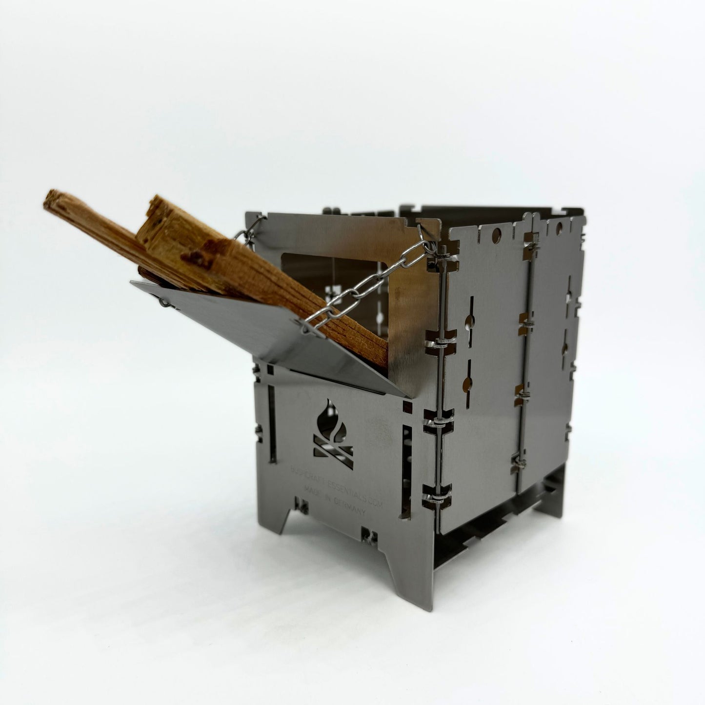 Wooden slide Bushbox LF stainless steel Bushcraft essentials