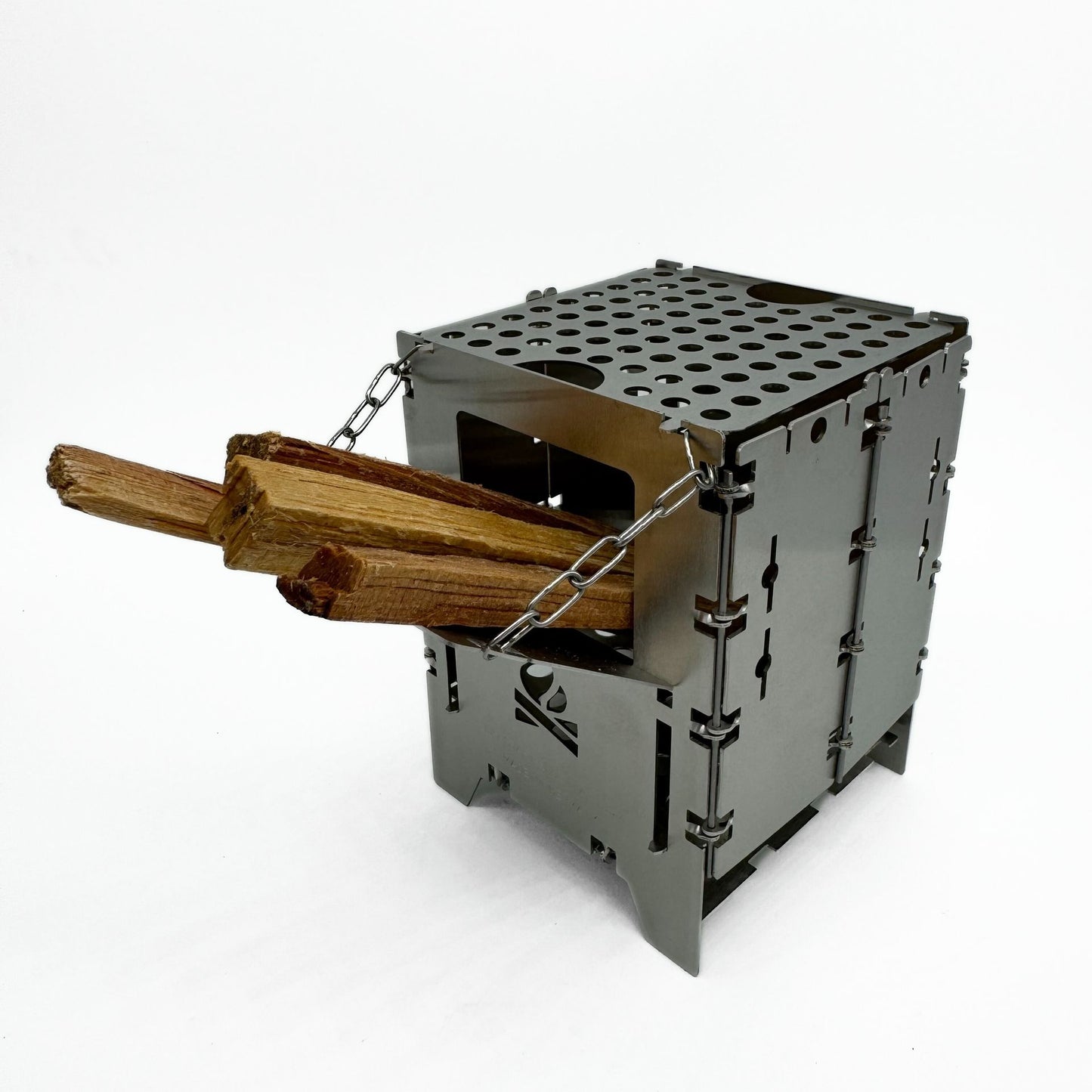 Wooden slide Bushbox LF stainless steel Bushcraft essentials