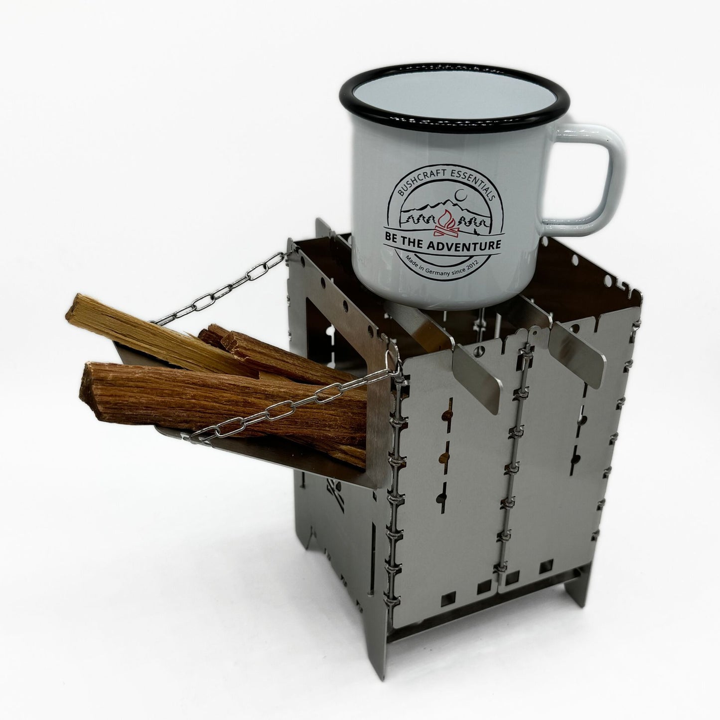 Holzrutsche Bushbox XL Edelstahl Bushcraft-Essential