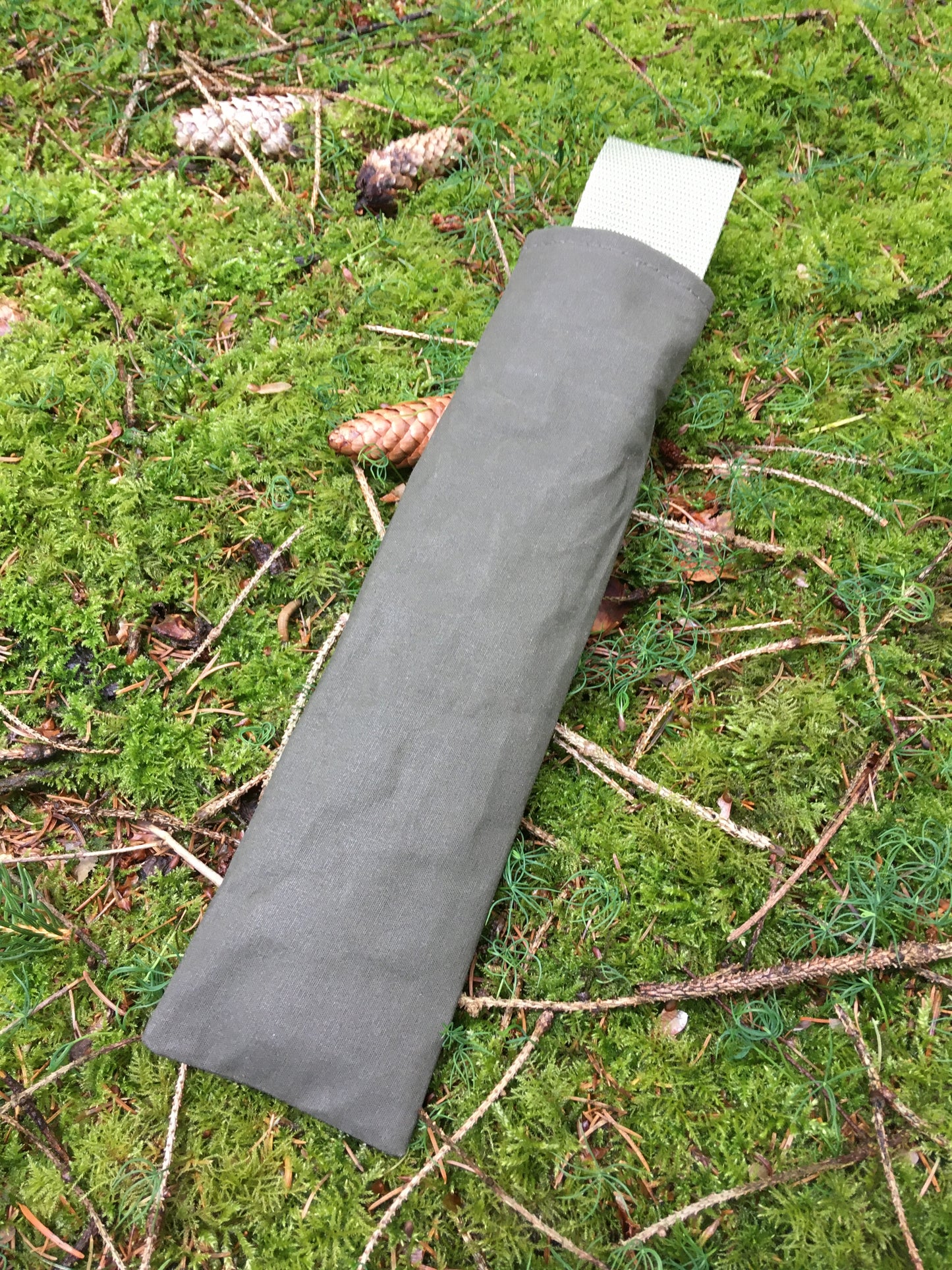Transporttasche für Silky Gomboy 240 Klappsäge Canvas Baumwolle Olivgrün wasserdicht