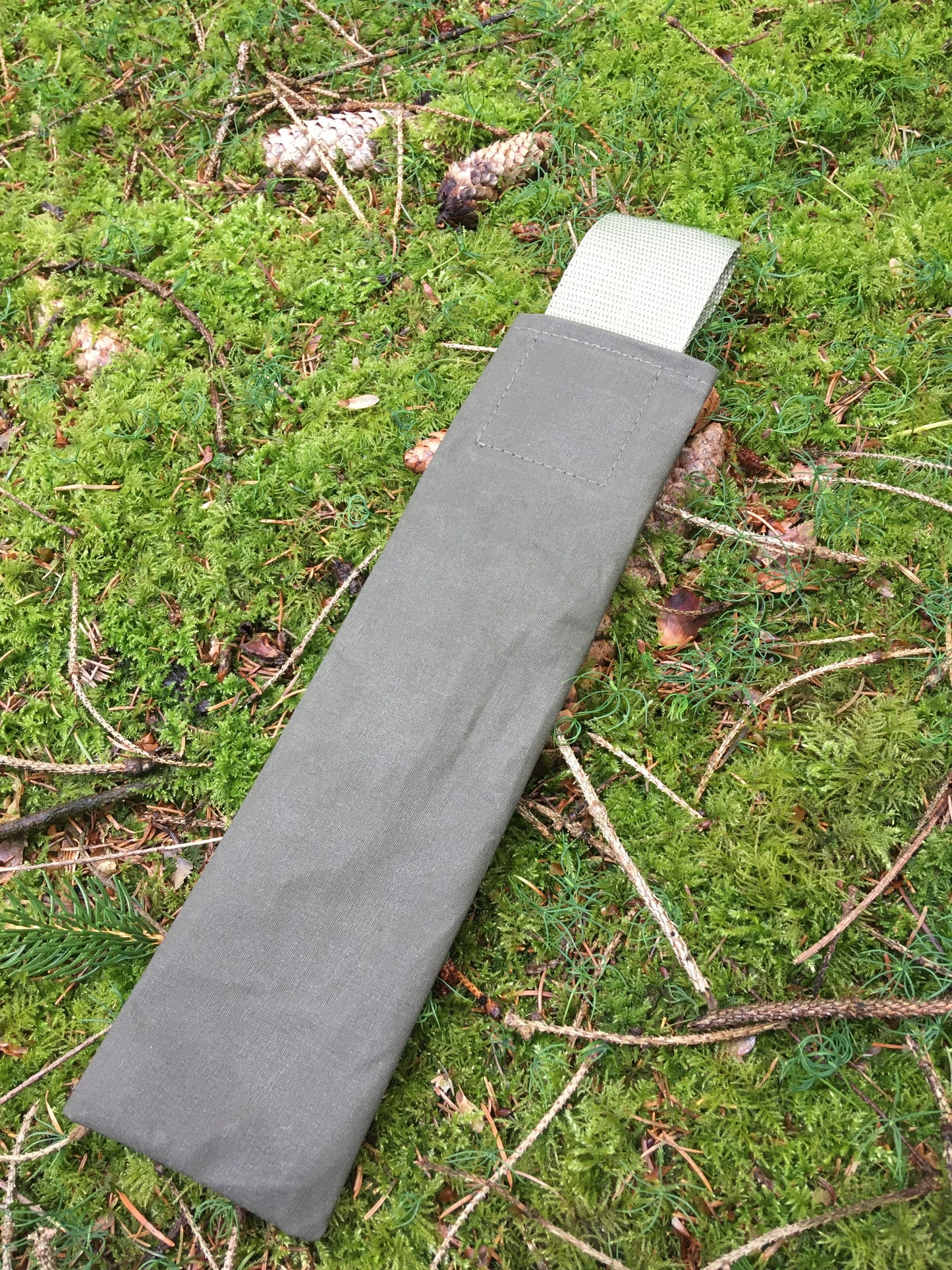 Transporttasche für Silky Gomboy 240 Klappsäge Canvas Baumwolle Olivgrün wasserdicht
