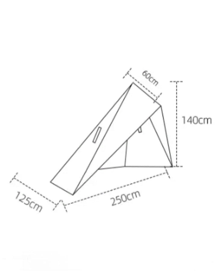 Lavvu tent "Tyr" canvas olive green for 1 person