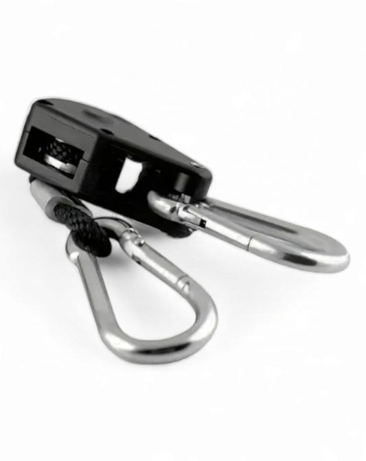 Zeltseilspanner mit Karabinerhaken 200cm Rope Schwarz