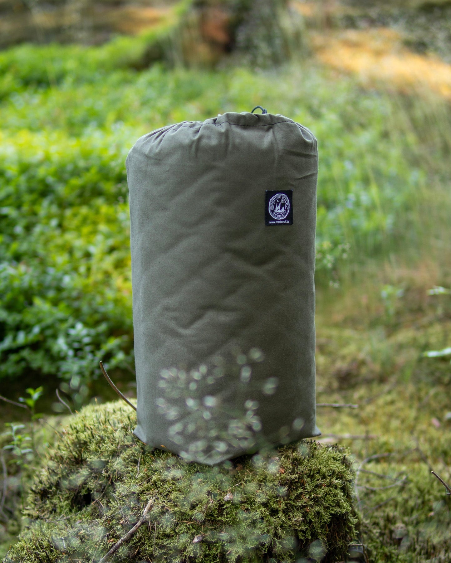 Canvas sheep's wool mat (bedroll) "FREYA" - Made in Germany