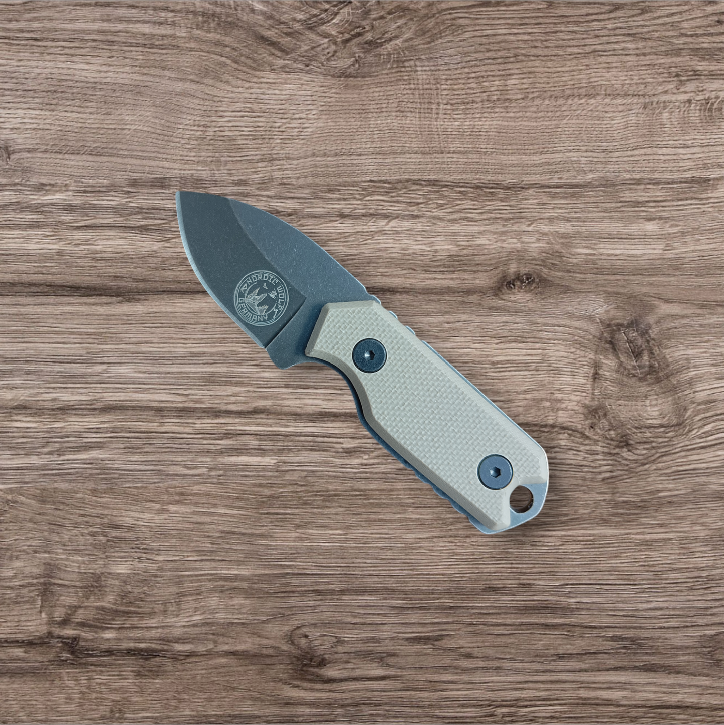 Neck Knife "MINI" Messer 440C Stahl mit Kydexscheide und Kette, G10 Griff