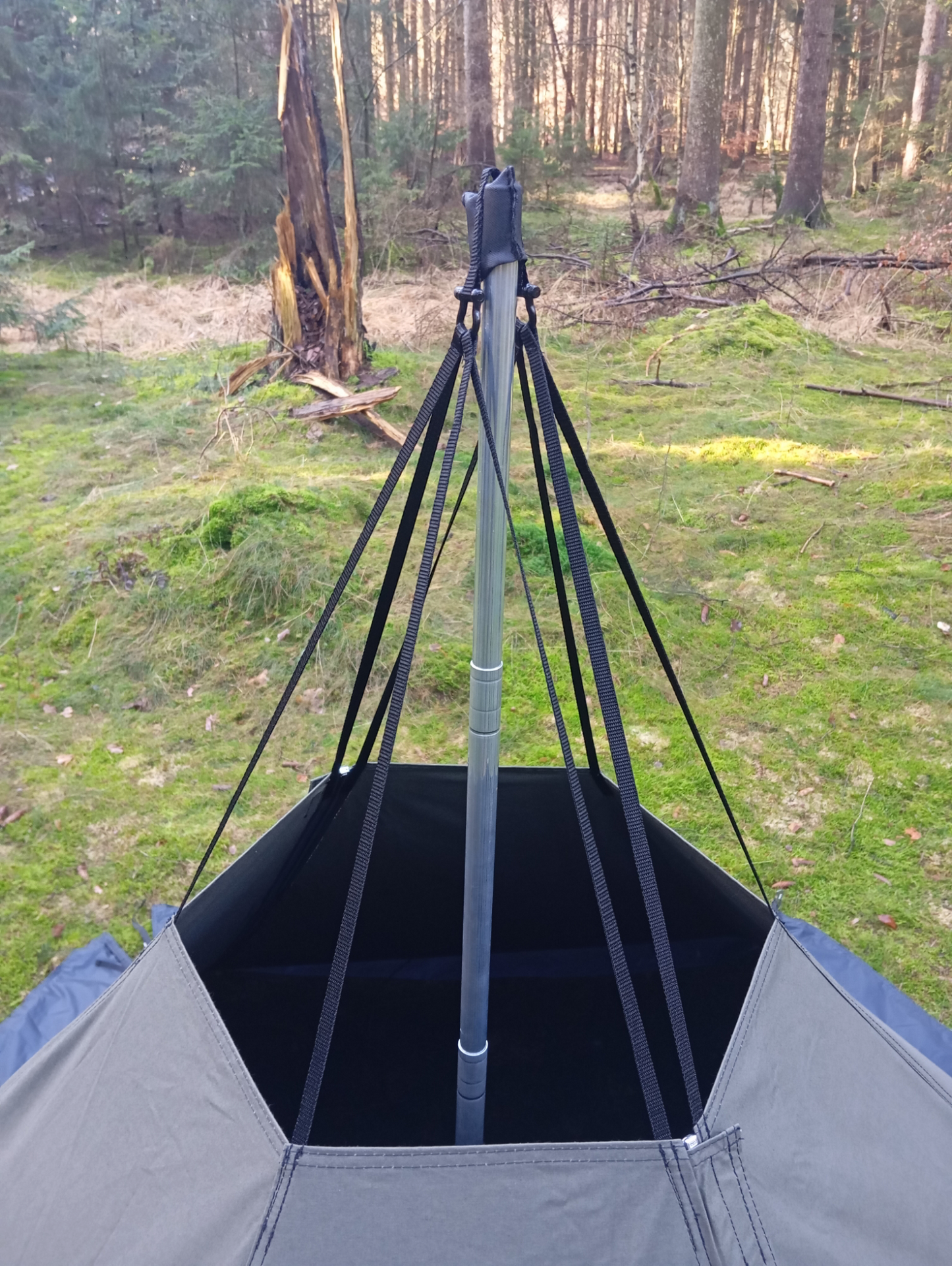 Nordic Wolf Canvas Tent 2P "RAIDO" - Olive Green