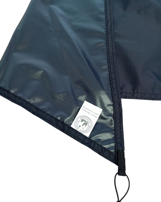 Halbe Zeltboden für Zelt "Raido" – Schwarz, Ripstop-Nylon 80 g/m² Schwarz