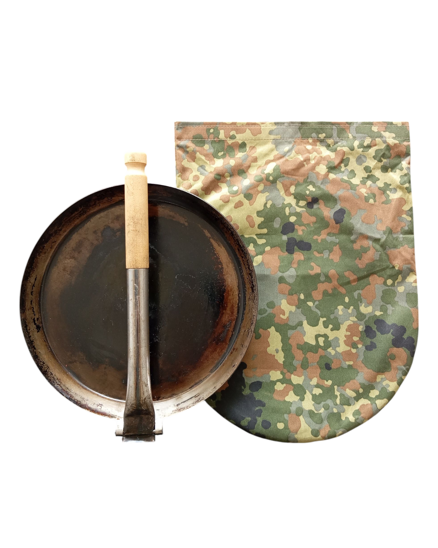 Transporttasche für Stabilotherm Jägerpfanne XL in Flecktarn - Canvas