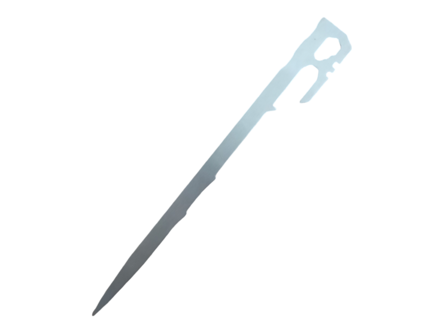 Extrem robuster multifunktionaler Zelthering – 24 cm, Edelstahl
