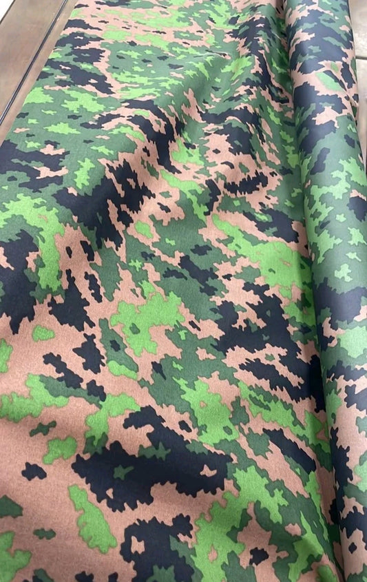 Finnisch Camo M05 Nylon Gewebe – Meterware (150 cm Breite) mit PU-Beschichtung