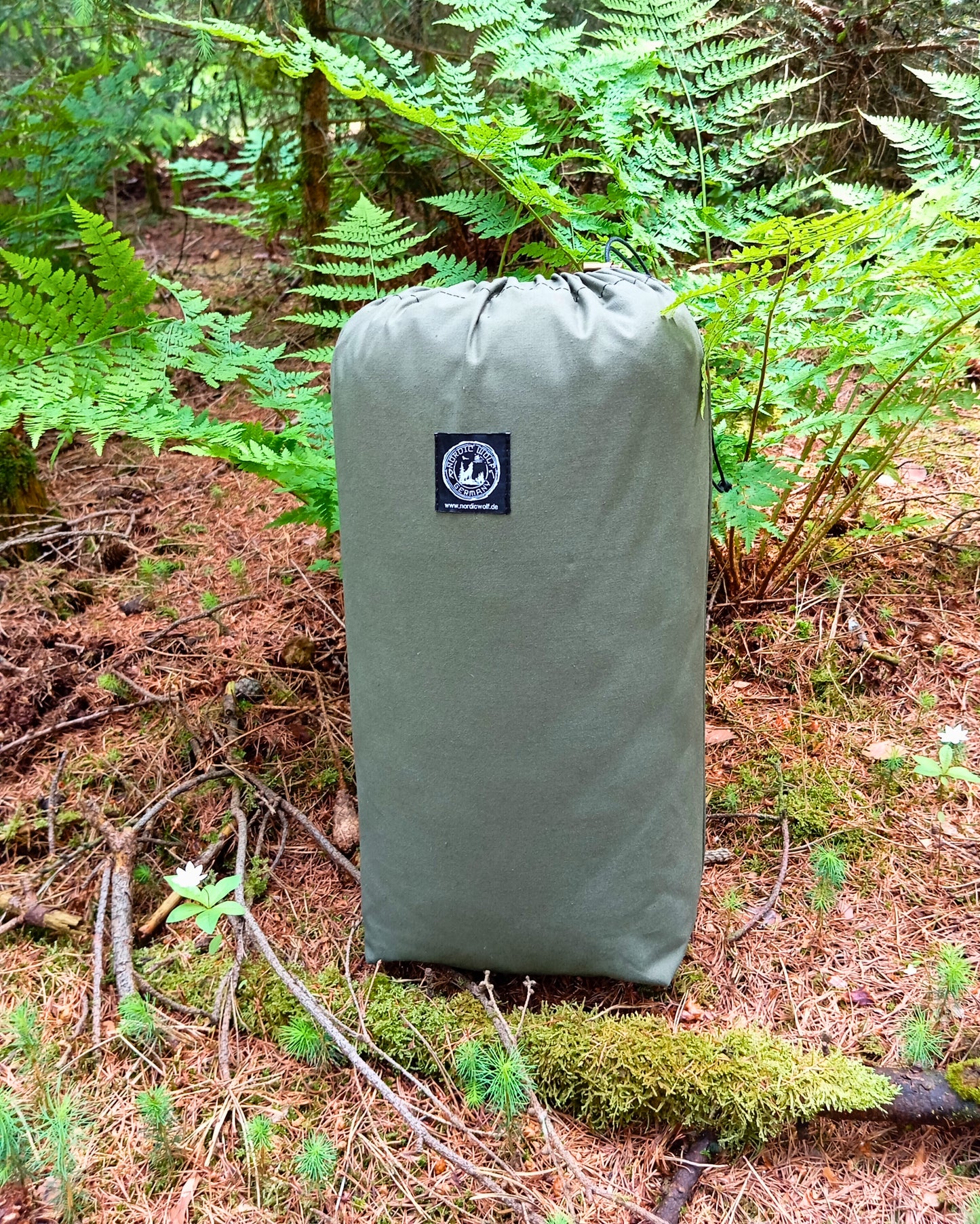 Canvas-Schafwollmatte mit Zickzackmuster (Bedroll) "FREYA" - Made in Germany
