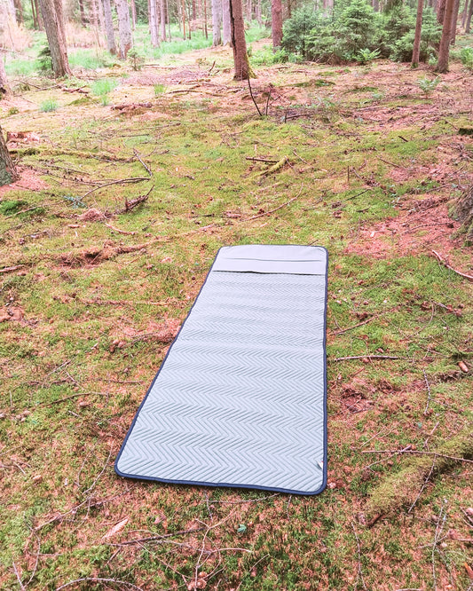 Canvas-Schafwollmatte mit Zickzackmuster (Bedroll) "FREYA" - Made in Germany