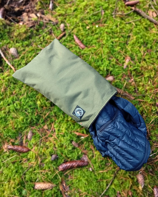 Bushcraft Kissenbezug – selbstbefüllbar | Baumwolle Olivgrün 40x30 cm