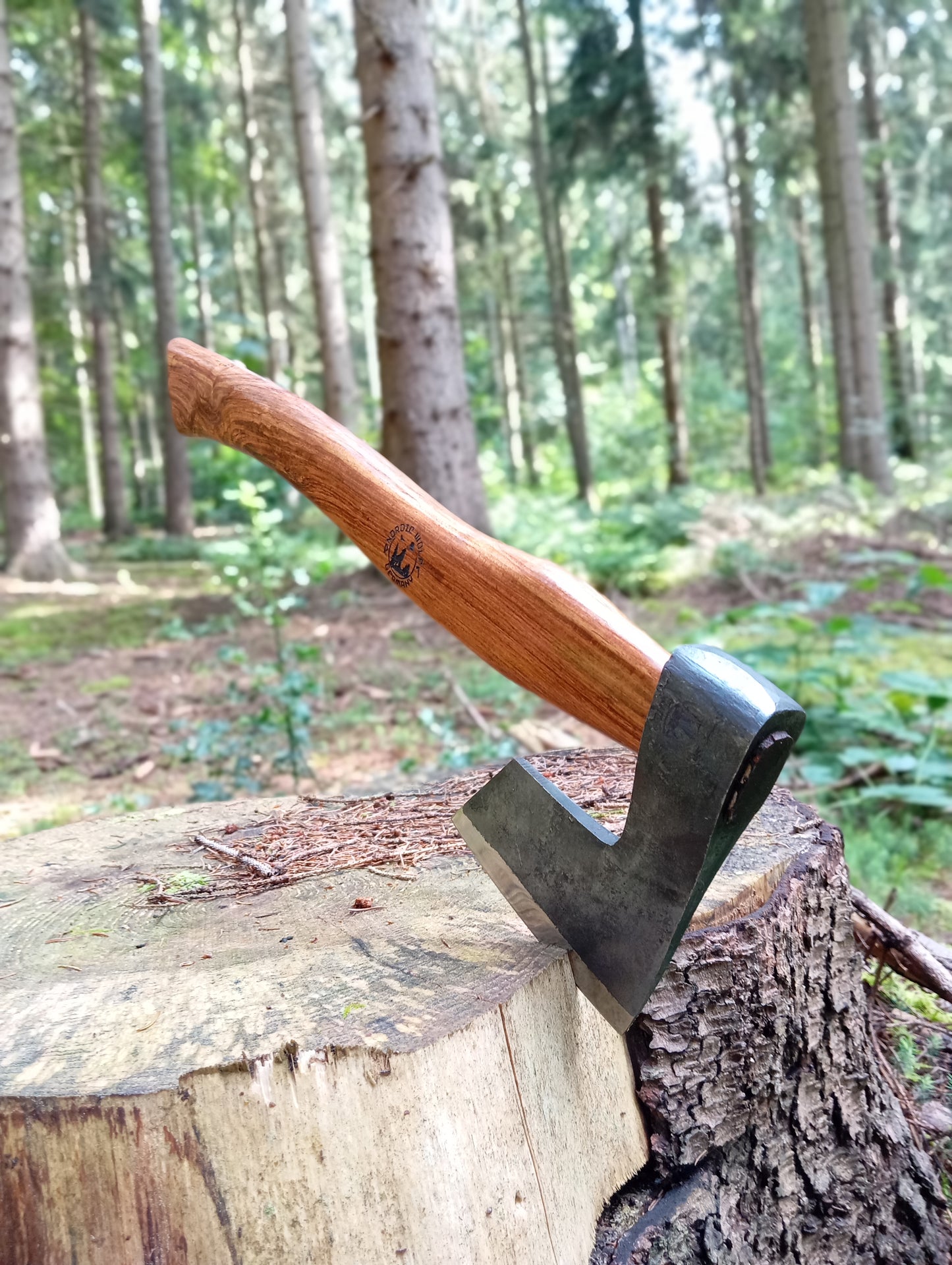 Bearded axe 800g with leather sheath Handmade