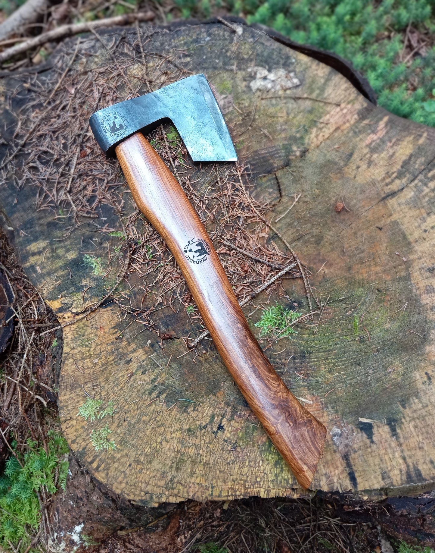 Bearded axe 800g with leather sheath Handmade