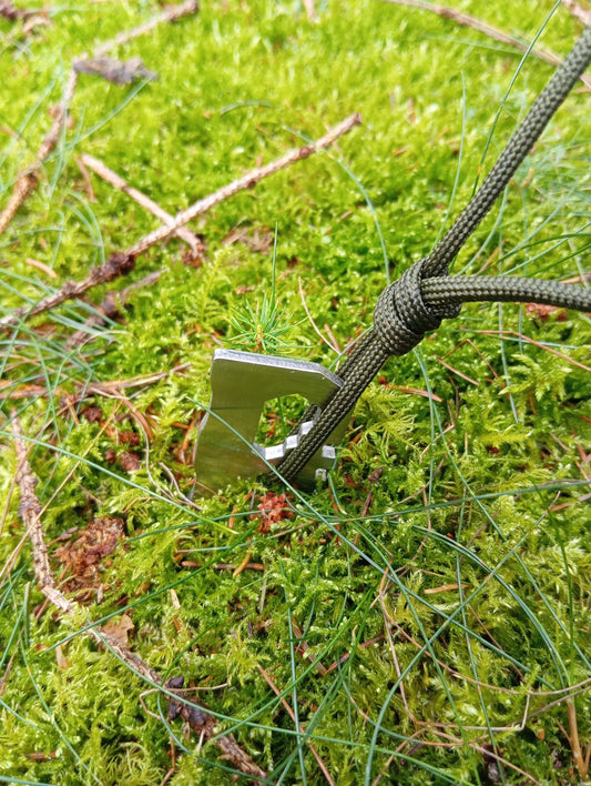 Extrem robuster multifunktionaler Zelthering – 24 cm, Edelstahl