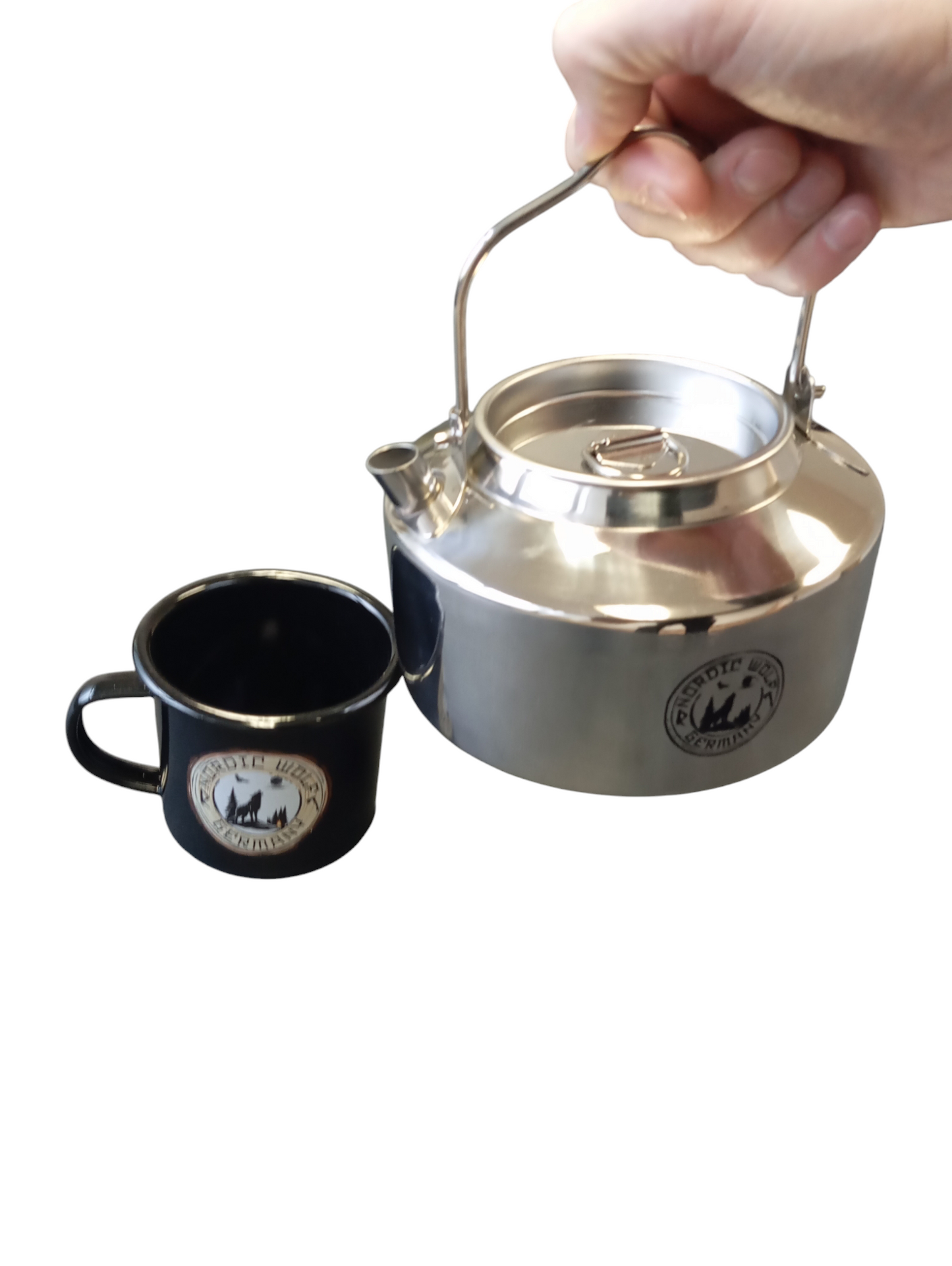 Outdoor kettle made of stainless steel – 1.2 liters