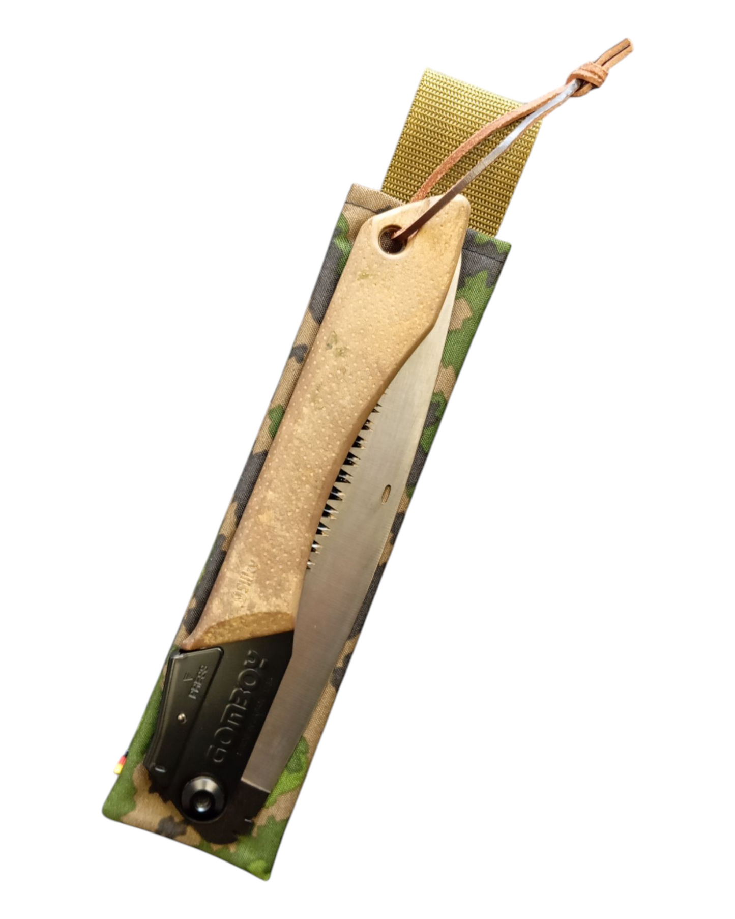 Carrying case for the Silky Gomboy 240 folding saw in Finnish Camo M05 - Cordura 500D