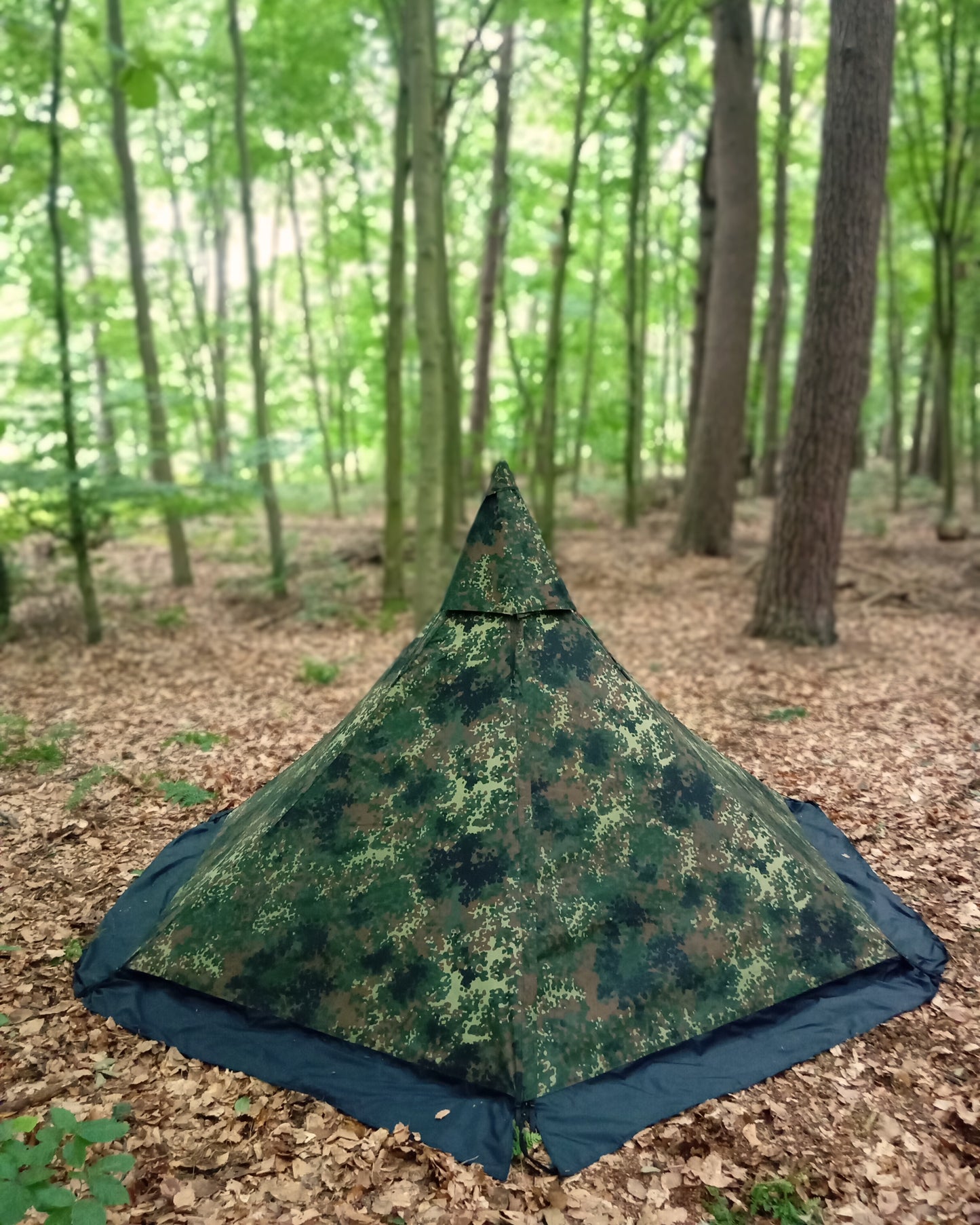Nordic Wolf Canvas Zelt 2P "RAIDO" - Flecktarn