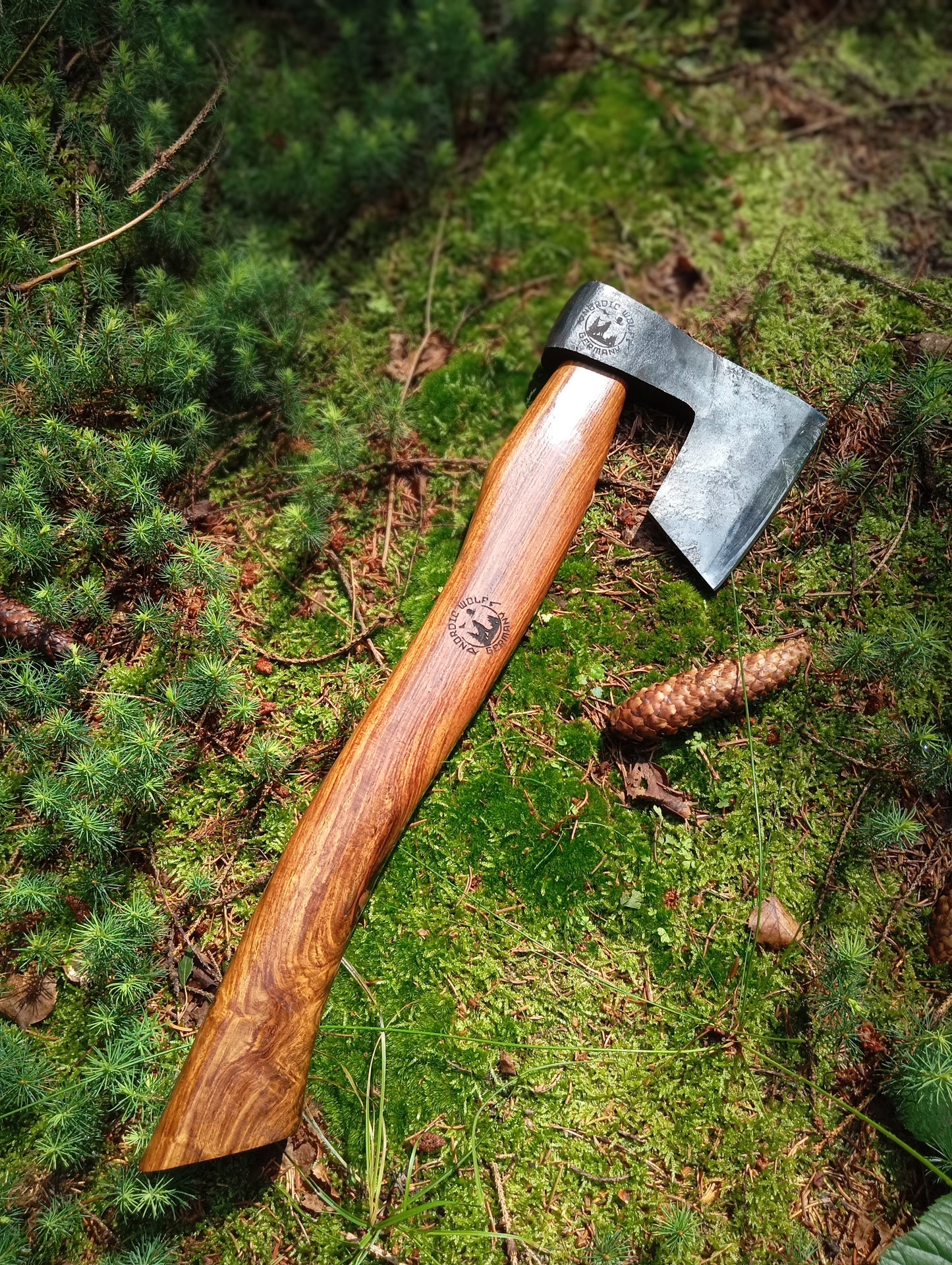Bearded axe 800g with leather sheath Handmade
