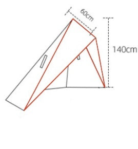 Extension for Lavvu tent "Fyn" canopy in olive green