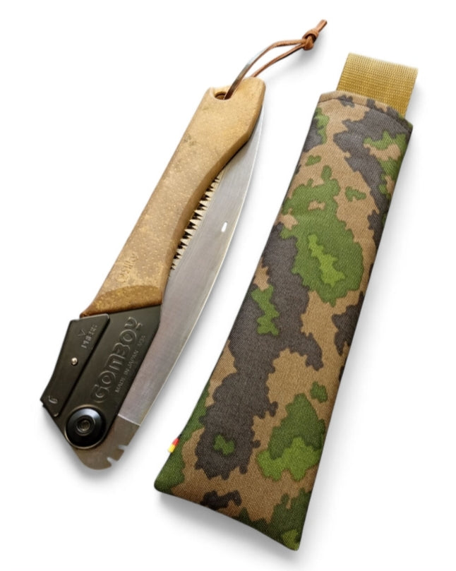 Carrying case for the Silky Gomboy 240 folding saw in Finnish Camo M05 - Cordura 500D