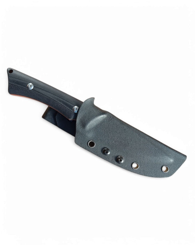 Nordic Wolf "Fenrir"Bushcraft Messer Extrem Scharf, Full Tang, Scandi-Schliff, Kydexscheide