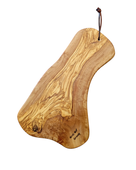 Olivenholz Schneidebrett – Handgefertigtes Unikat aus Italien (Premium Qualität)