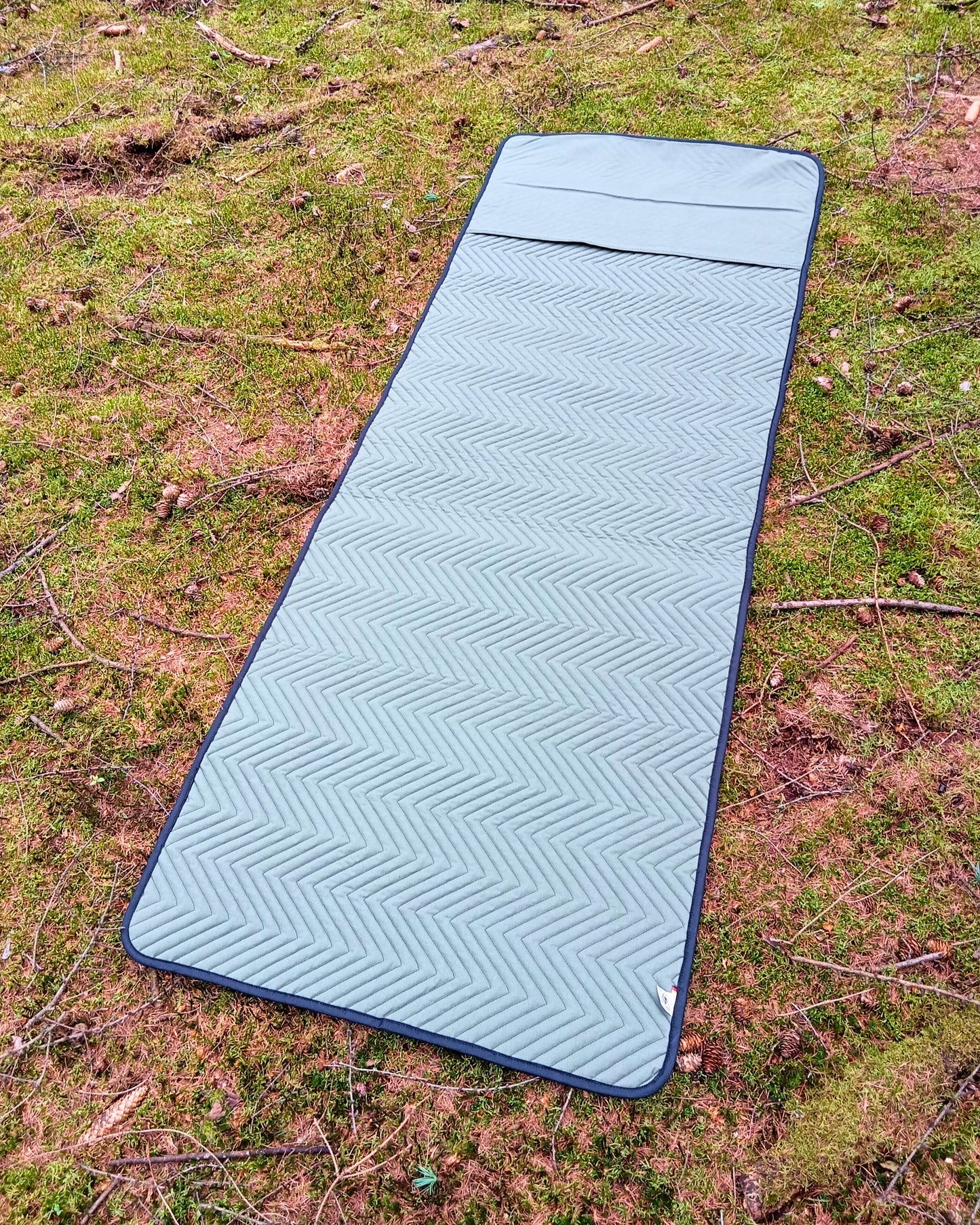 Canvas-Schafwollmatte mit Zickzackmuster (Bedroll) "FREYA" - Made in Germany