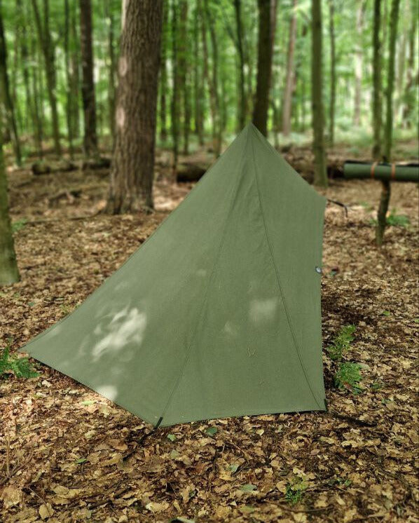 Canvas Lavvu Zelt „Loki“ – 1-Personen Bushcraft-Zelt aus Baumwolle – Made in Germany