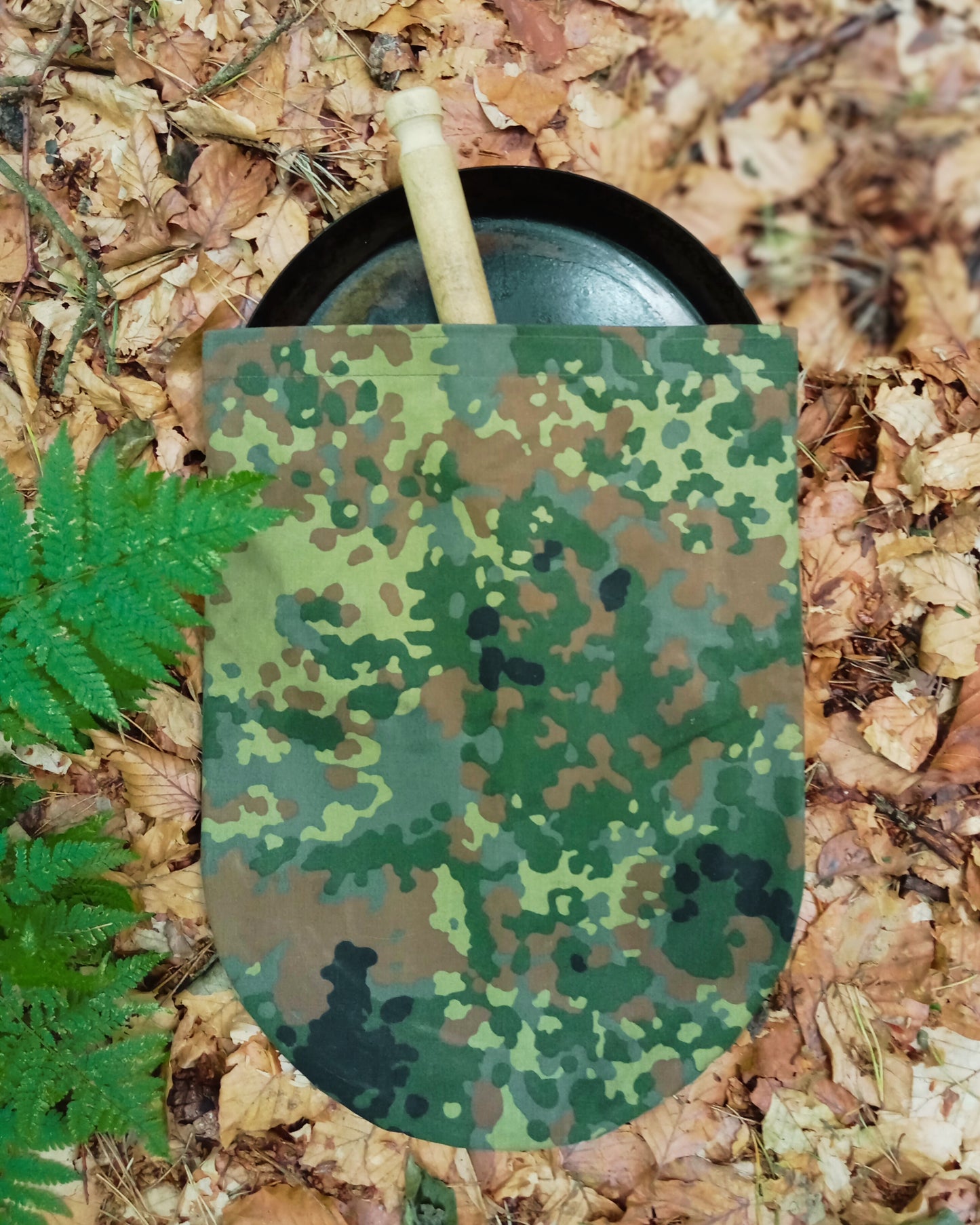 Transporttasche für Stabilotherm Jägerpfanne XL in Flecktarn - Canvas