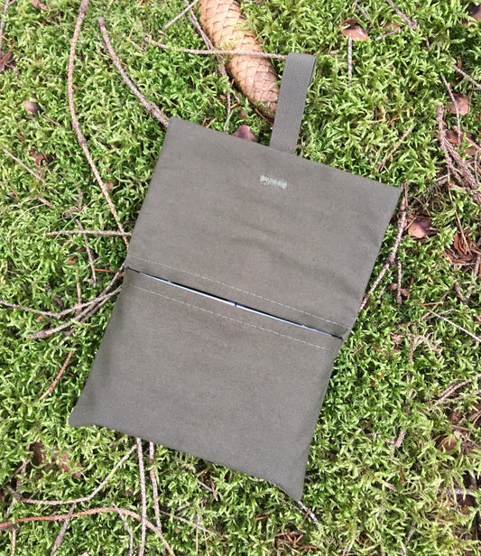 Bolsa de transporte para estufa Esbit lona algodón verde oliva impermeable