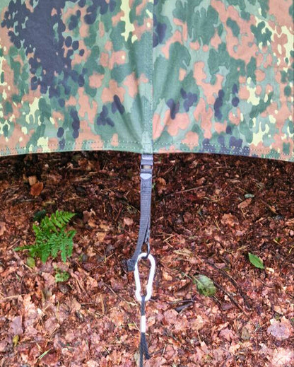 Canvas Lavvu Zelt "Loki" Flecktarn – 1-Personen Bushcraft-Zelt – Made in Germany