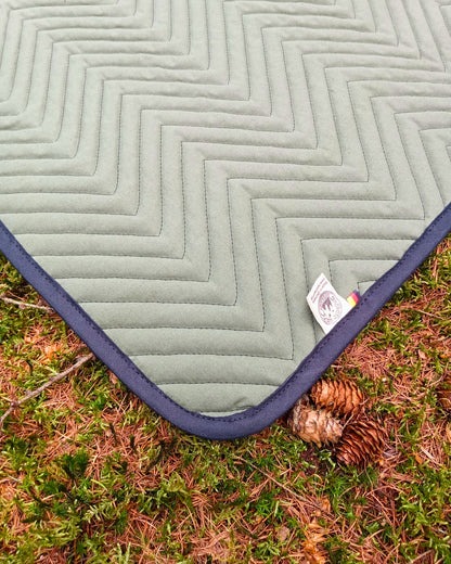 Canvas-Schafwollmatte mit Zickzackmuster (Bedroll) "FREYA" - Made in Germany