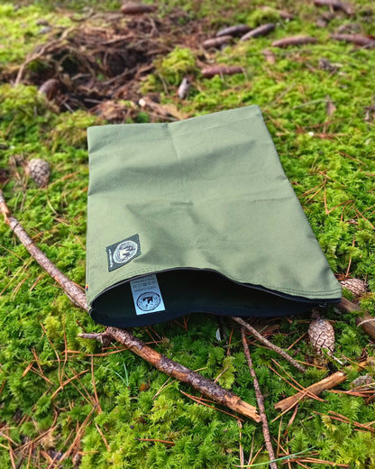 Bushcraft Kissenbezug – selbstbefüllbar | Baumwolle Olivgrün 40x30 cm