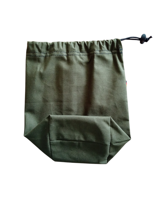 Carrying bag for mini kerosene lamp – olive green