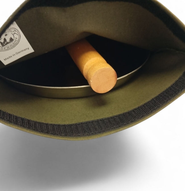 Transporttasche für Stabilotherm Jägerpfanne S3 Ø21 cm Canvas Baumwolle Olivgrün wasserdicht