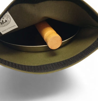 Transporttasche für Stabilotherm Jägerpfanne S3 Ø21 cm Canvas Baumwolle Olivgrün wasserdicht
