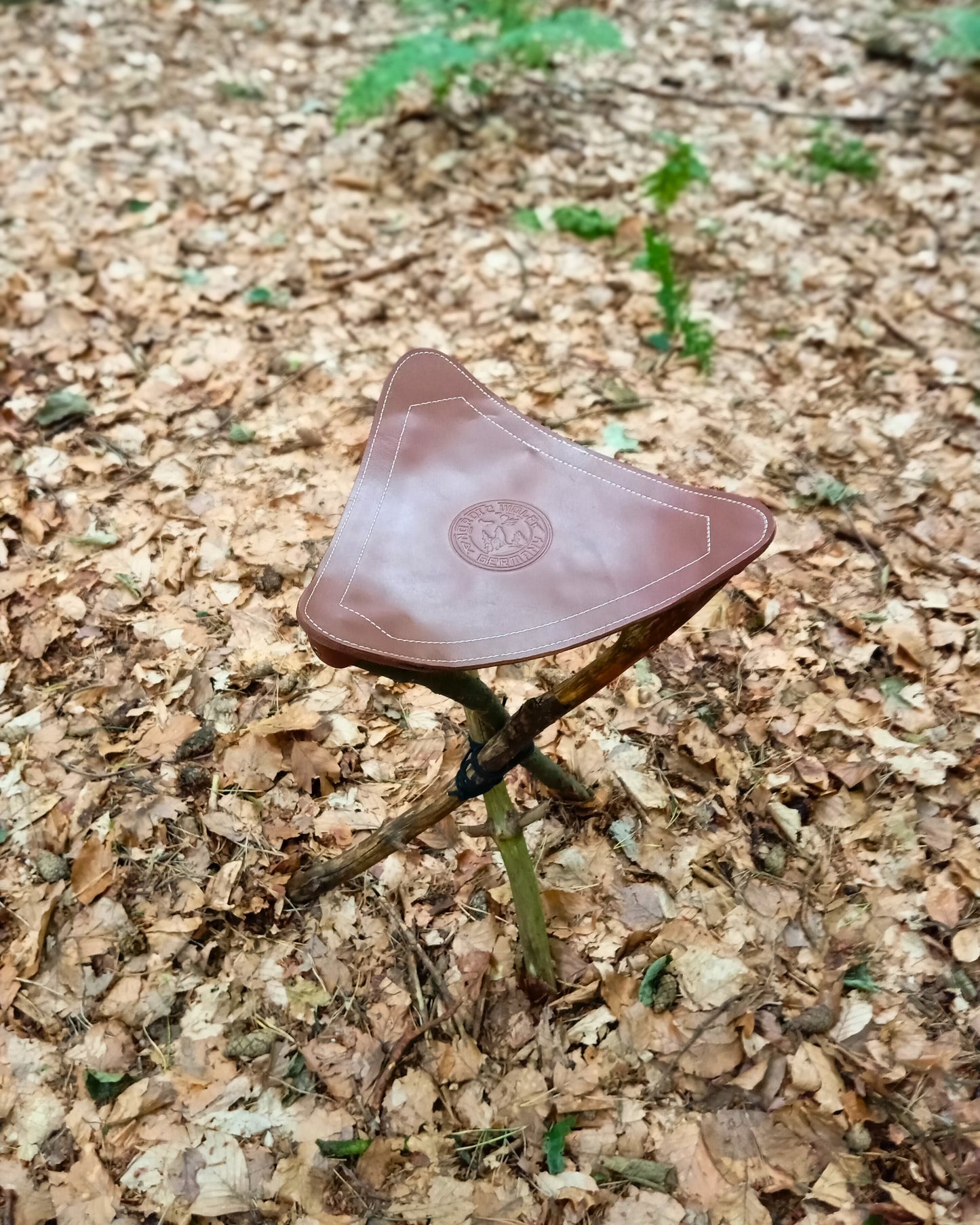 Dreibeinsitz Leder – zum Selbstbauen (ohne Gestell) - Bushcraft