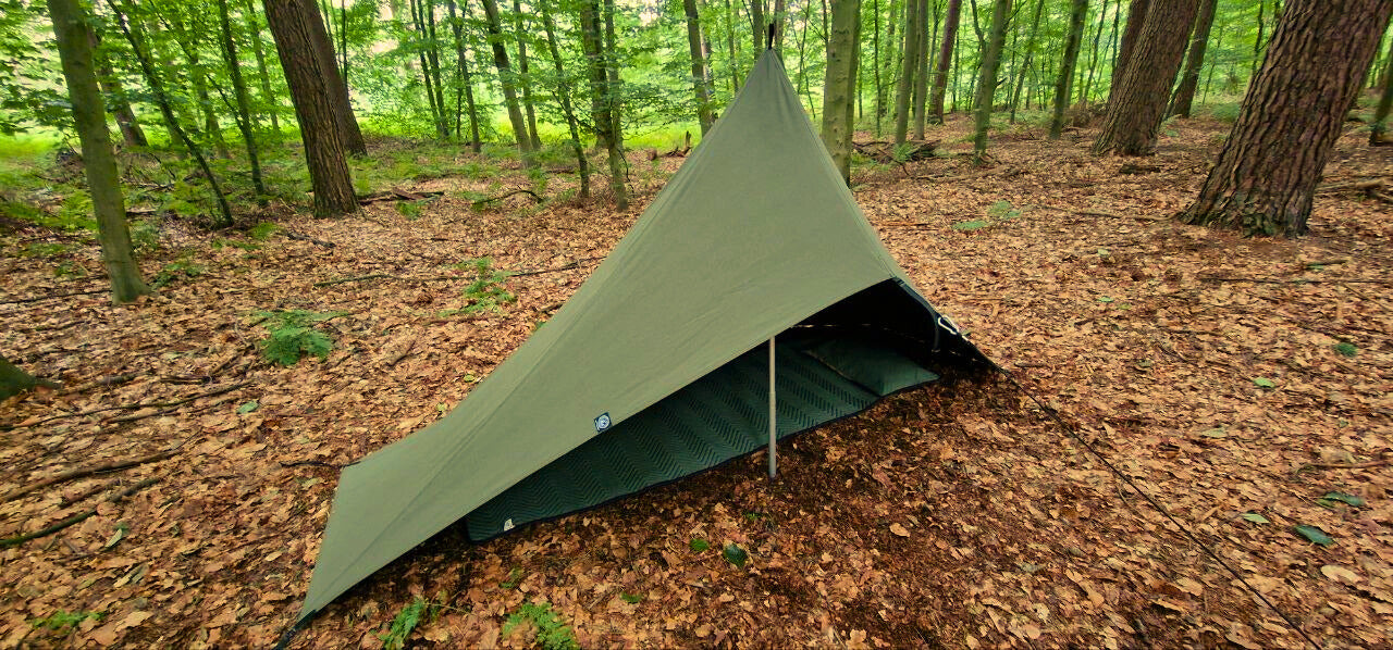 Canvas Lavvu Zelt „Loki“ – 1-Personen Bushcraft-Zelt aus Baumwolle – Made in Germany