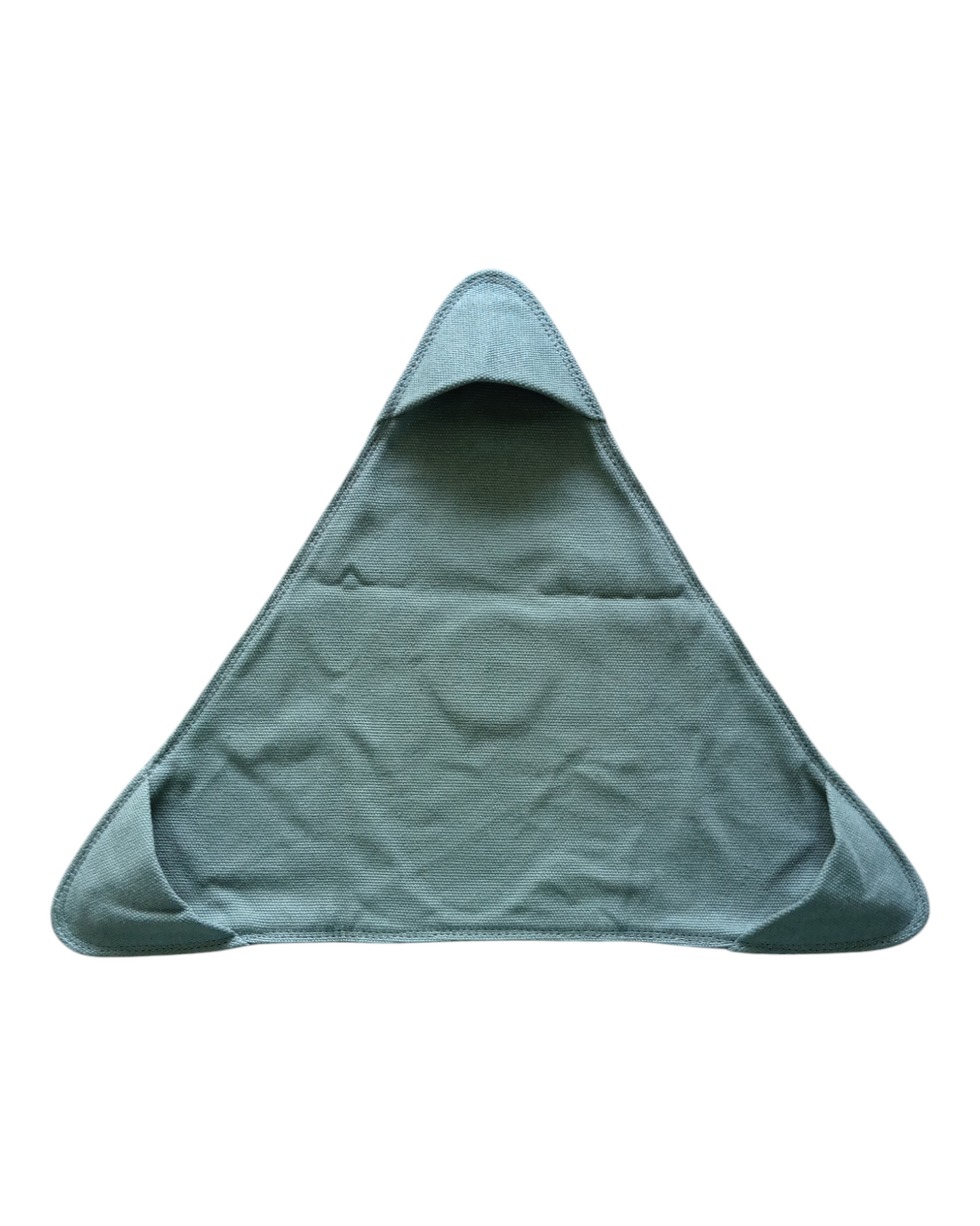 Dreibein-Sitz Canvas Baumwolle Olivgrün Hocker