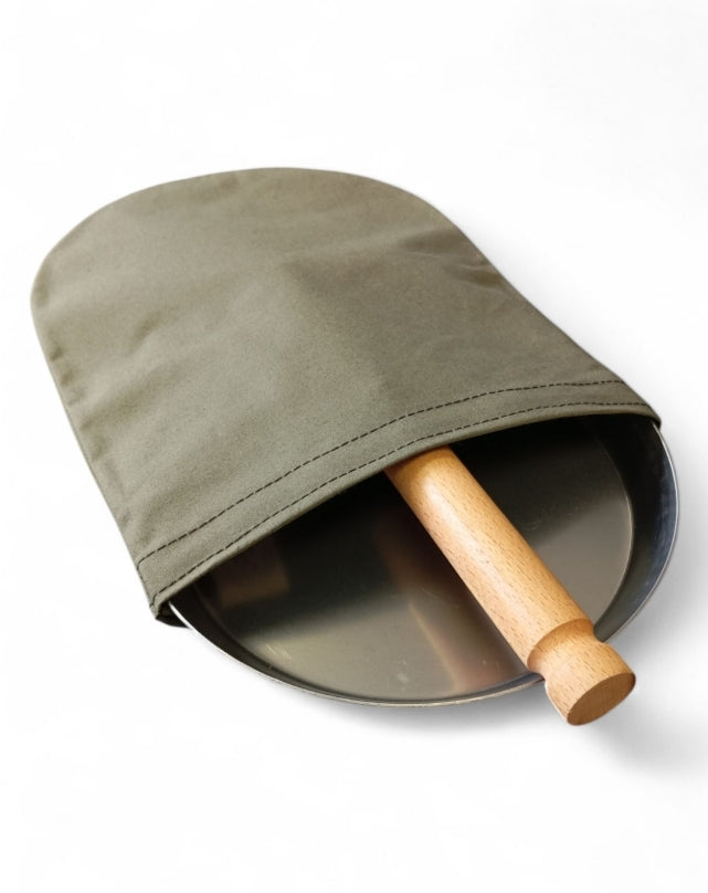 Transporttasche für Stabilotherm Jägerpfanne S3 Ø21 cm Canvas Baumwolle Olivgrün wasserdicht