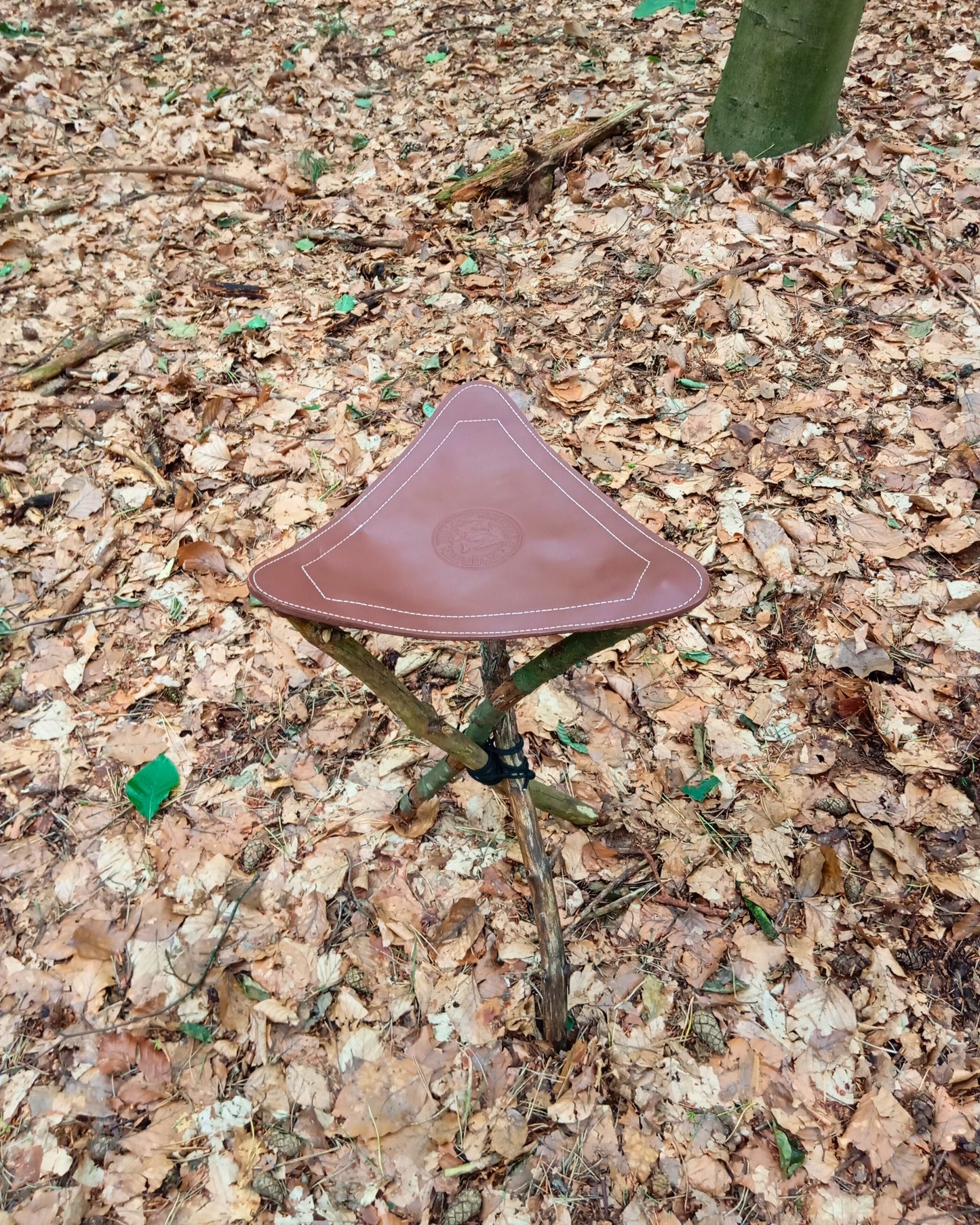 Dreibeinsitz Leder – zum Selbstbauen (ohne Gestell) - Bushcraft