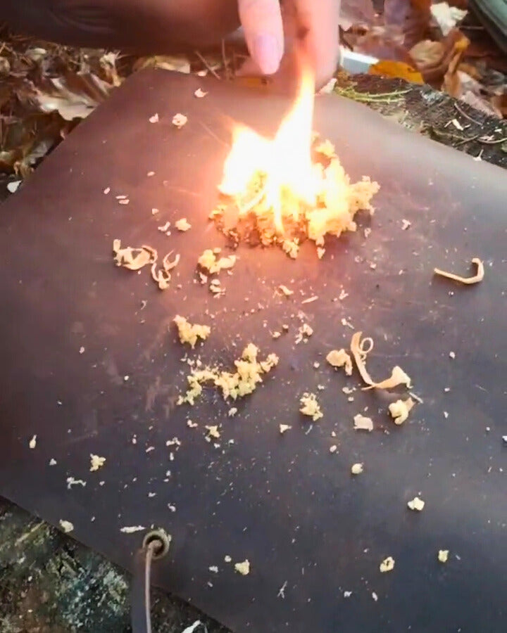 FireCraft LederPad – Multifunktionale Outdoor-Matte