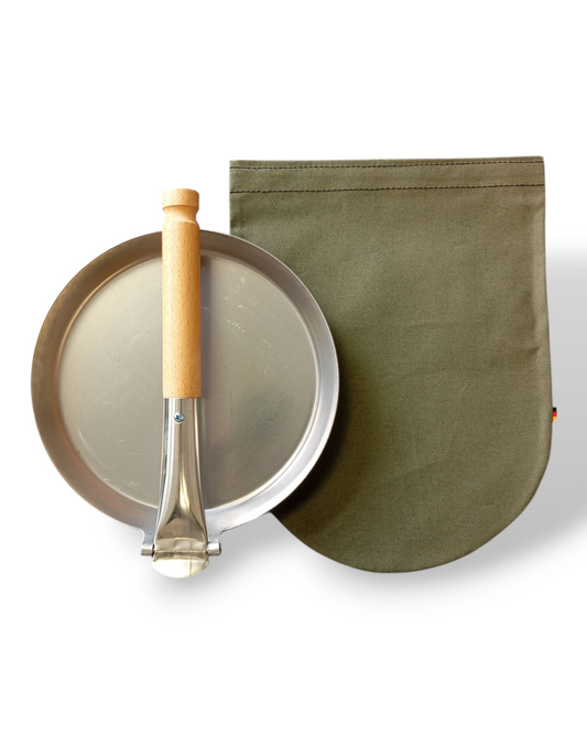 Transporttasche für Stabilotherm Jägerpfanne S3 Ø21 cm Canvas Baumwolle Olivgrün wasserdicht
