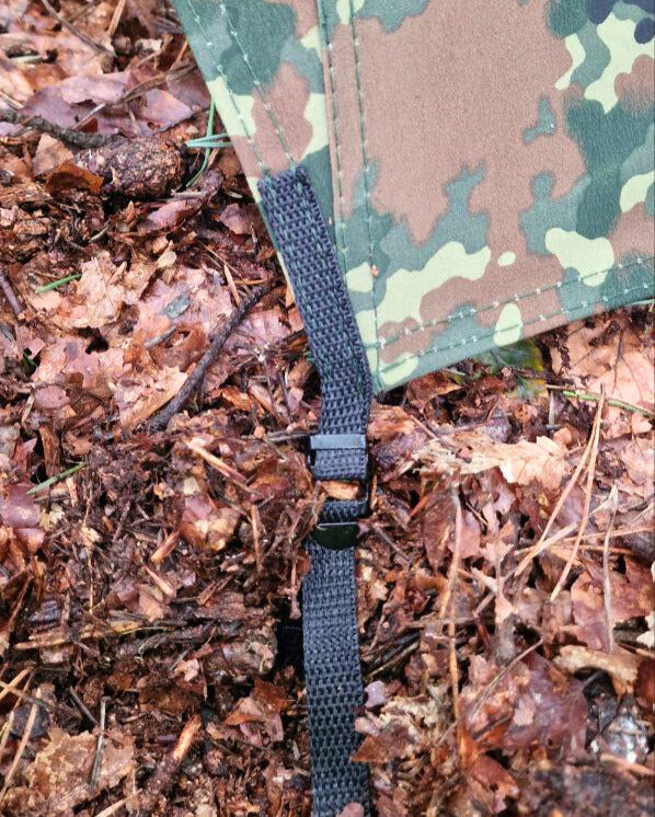 Canvas Lavvu Zelt "Loki" Flecktarn – 1-Personen Bushcraft-Zelt – Made in Germany