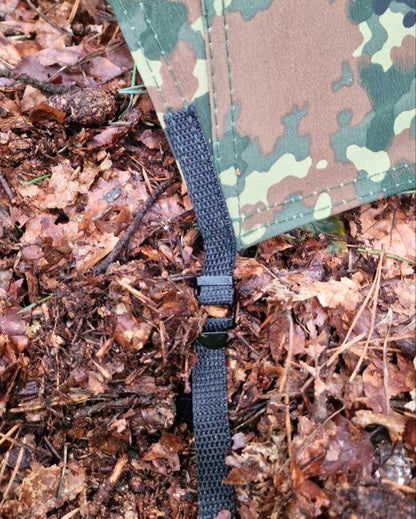 Canvas Lavvu Zelt "Loki" Flecktarn – 1-Personen Bushcraft-Zelt – Made in Germany